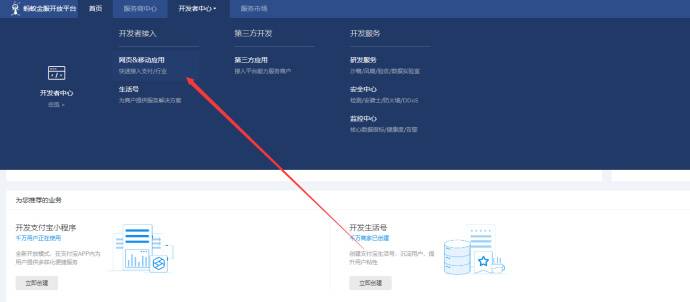支付宝公匙 私匙 APPID 配置方法